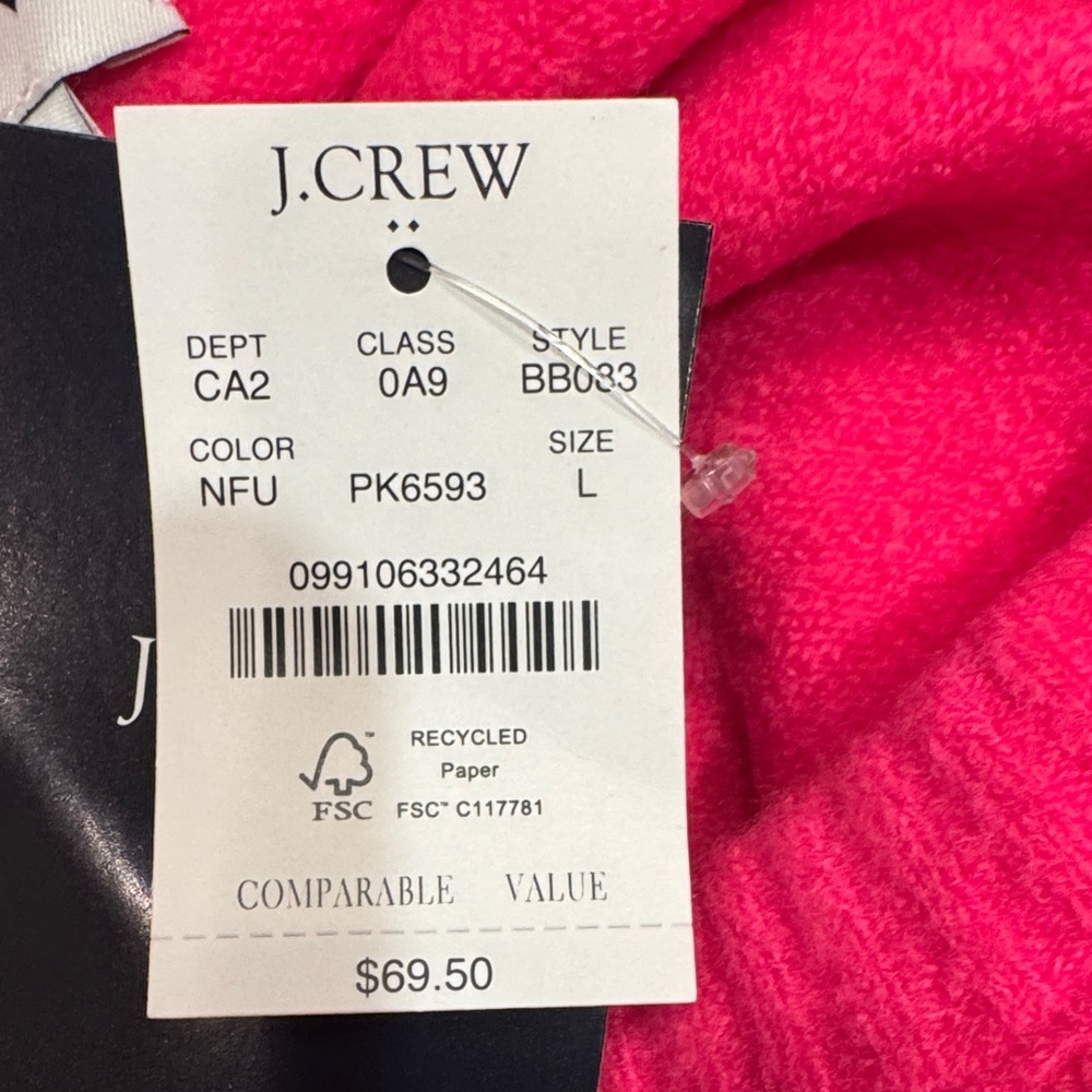 J. Crew Women's Crew Neck Sweater - Bright Pink - Picture 8 of 12